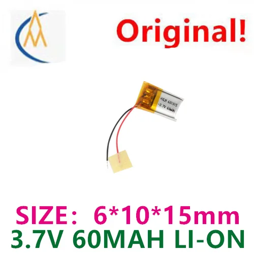 buy more will cheap XLN 601015 3.7V 60mAh lithium battery smart wearable Bluetooth headset battery
