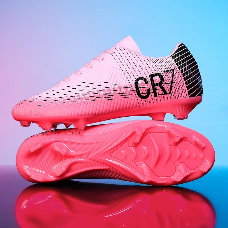 

Original Men Soccer Shoes Professional Studded Outdoor Long Spikes Sneaker High Quality Unisex Cleats Ultralight Football Boots