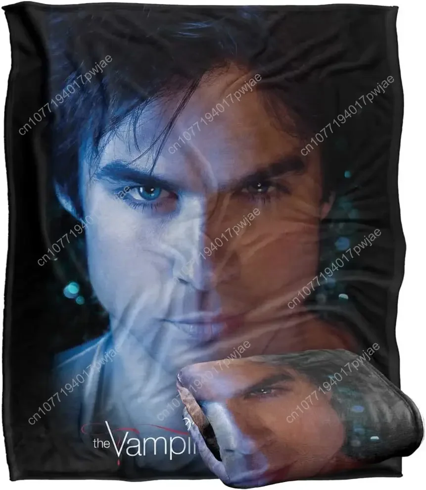 Vampire Diaries Damon Eyes Officially Licensed Silky Touch Super Soft Throw Custom blankets