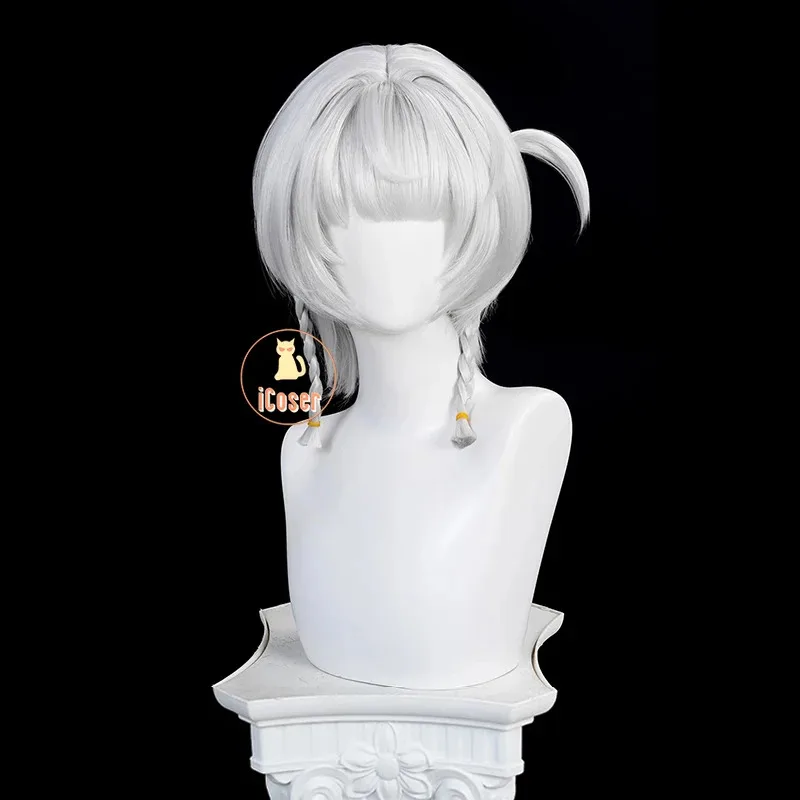

asdh8@Zenless Zone Zero Silver Soldier Anby Cosplay Wig White Short Hair Braids Halloween Party for Women Girls Props Carnival i