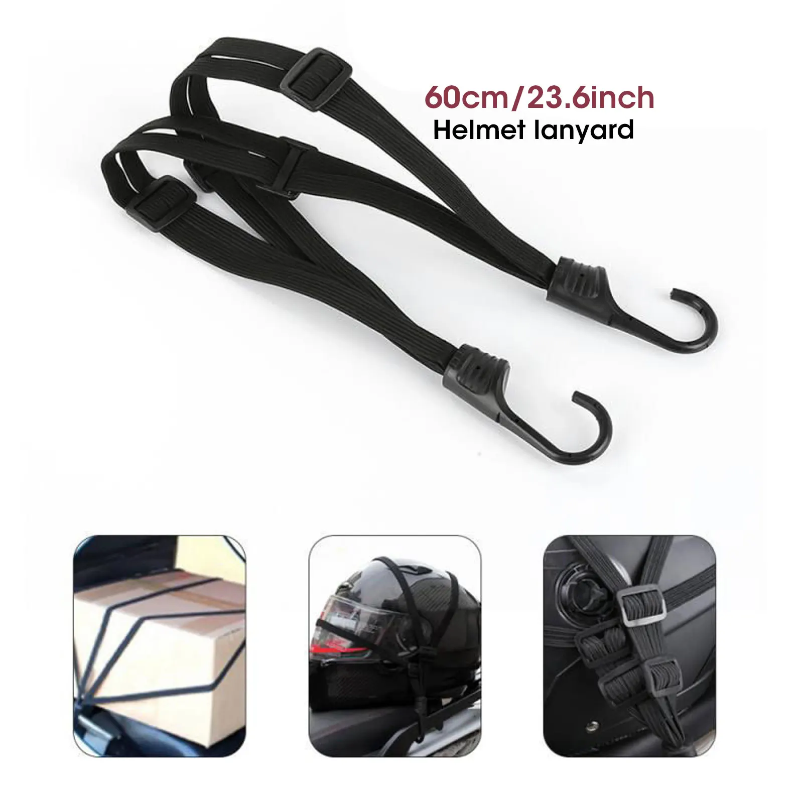 1Pc Motorcycle Elastic Suitcase with Safety Hook-Versatile Helmet Mesh Gear Transport Durable and Sleek for Daily Travel