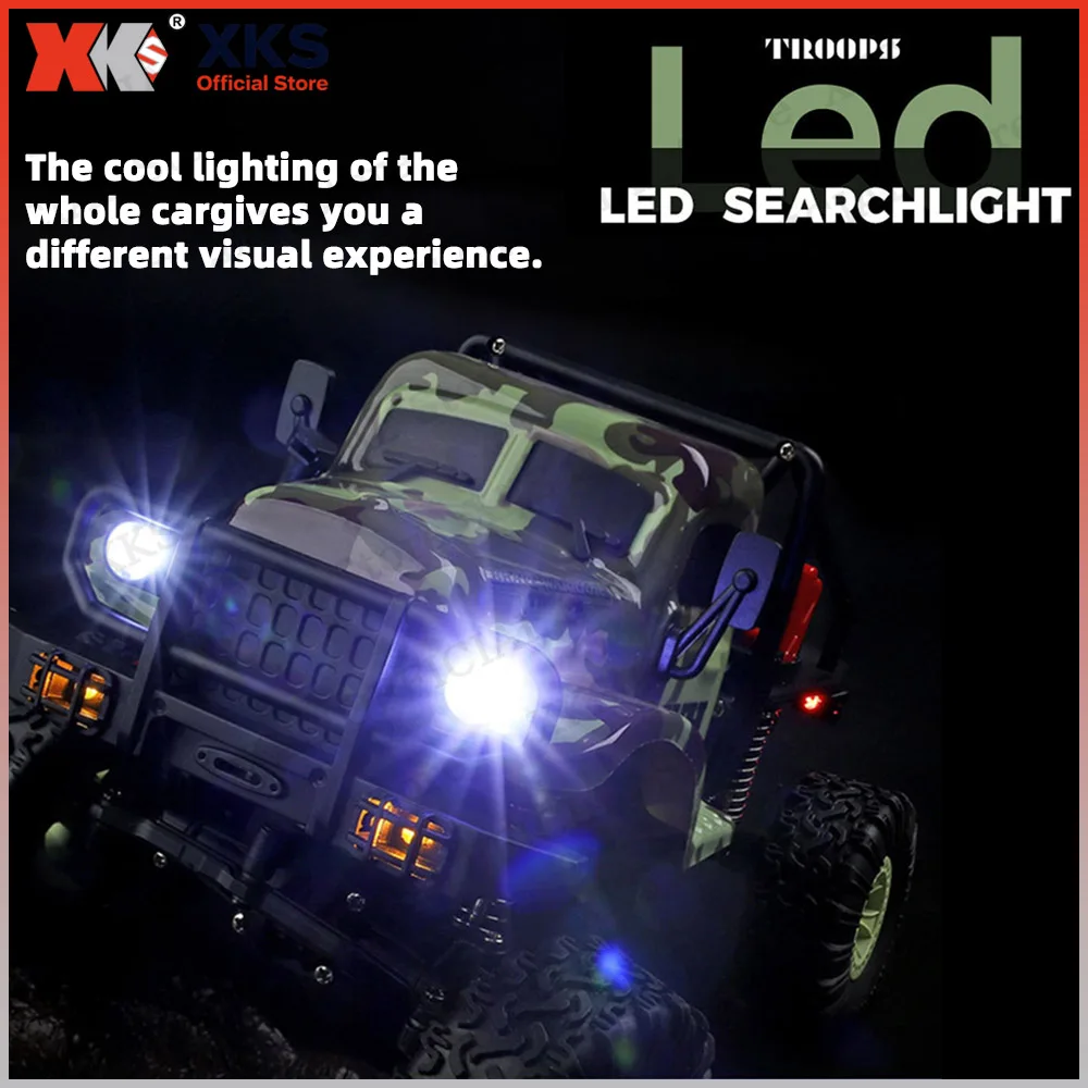 XKS wltoys 184021 184020 rc سيارات 1:18 سيارة تسلق بجهاز تحكم عن بعد 4WD لعبة أولاد للطرق الوعرة يتم التحكم فيها عن بعد #4