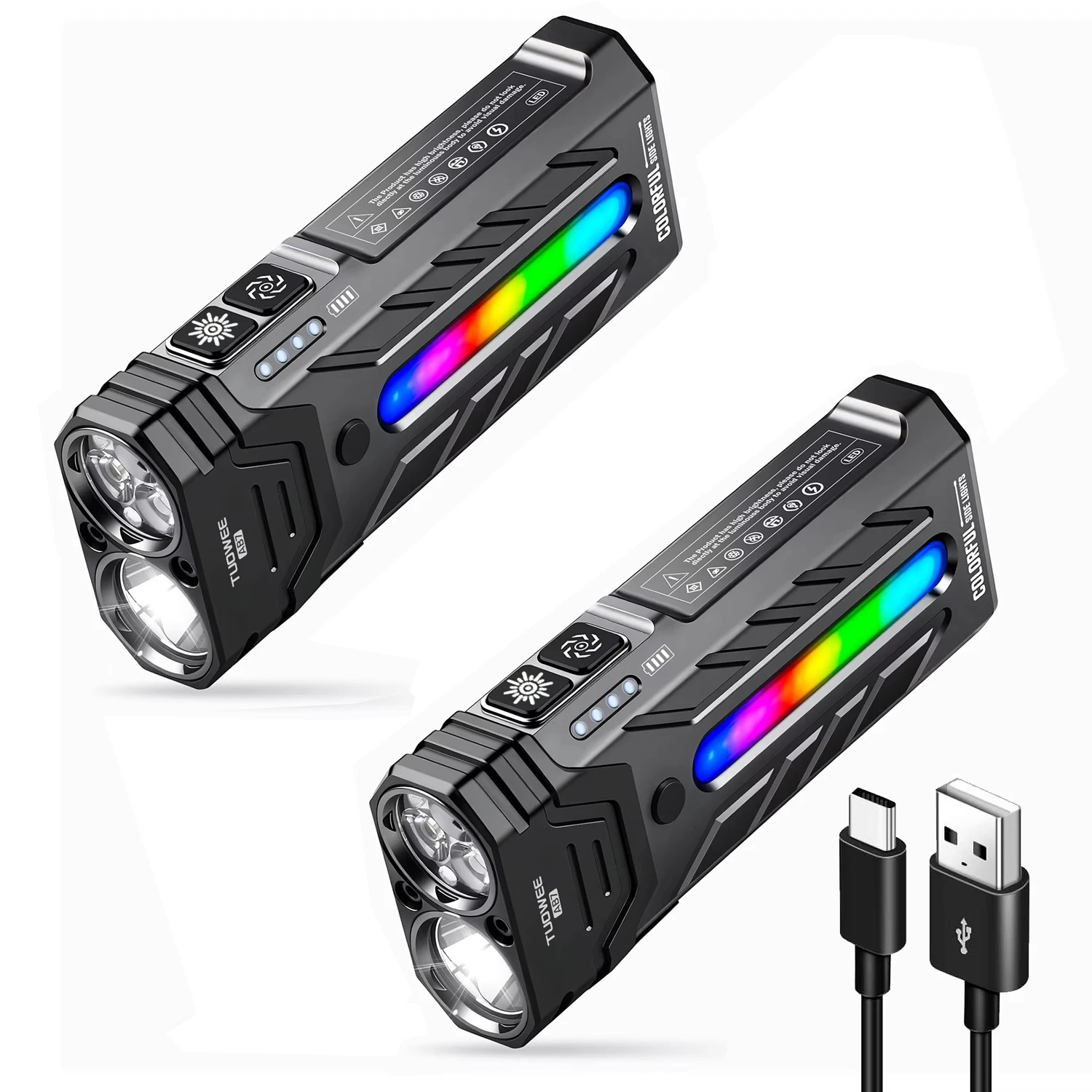 5200LMS Innovatieve multifunctionele draagbare LED-zaklamp met magnetische zaklamp, perfect voor wandel- en kampeeravontuur
