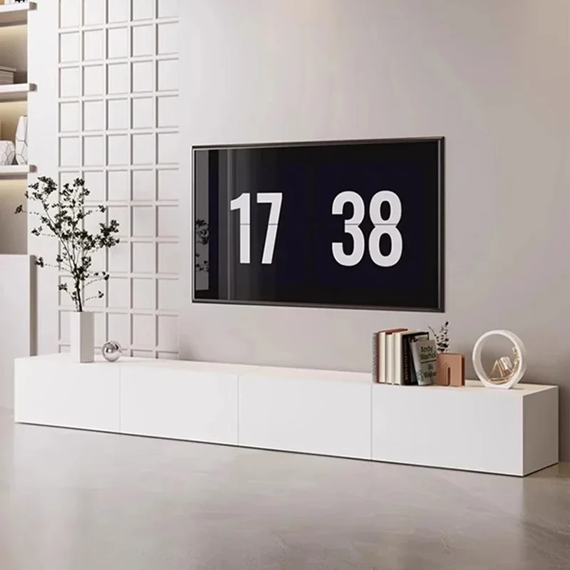 

White Dressers Tv Table Living Room Cabinets Modern Shelf Salon Luxury Display Tv Stands Floor Muebles Para Tv Unique Furniture