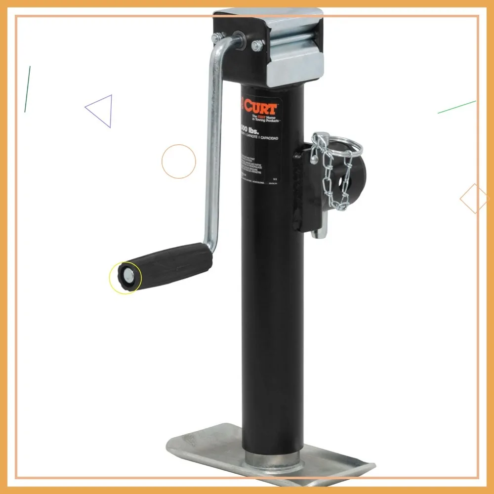 

Поворотный домкрат для прицепа мощностью 5000 фунтов с 10-дюймовым вертикальным ходом для удобного буксировки и надежного монтажа