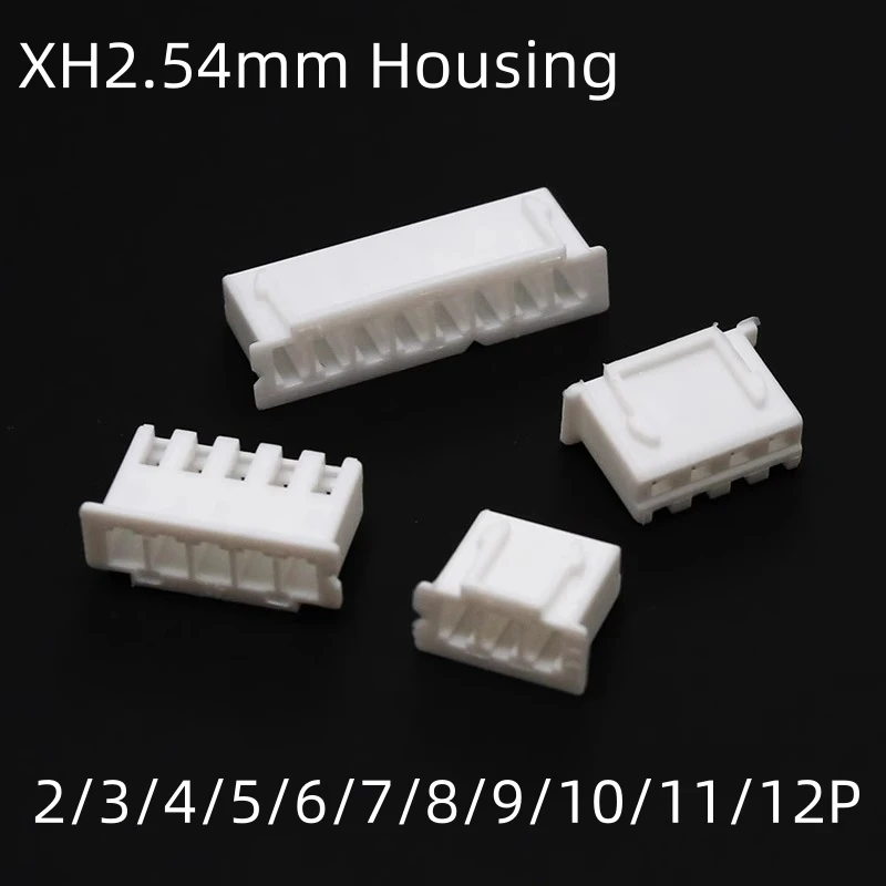 XH2.54 Connector Leads Header Housing 2.54mm Plastic shell XH-2P/3P/4P/5P/6P/7P/8P/9P/10P XH2A/3A/4A/5A/6A/7A/8A/9A/10A