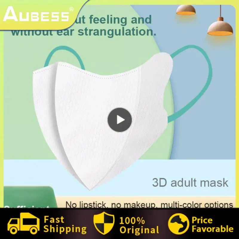 Breathable Mask Adjustable High Quality Three-dimensional Comfortable Wear Protective Equipment Printed Mask Disposable Mask