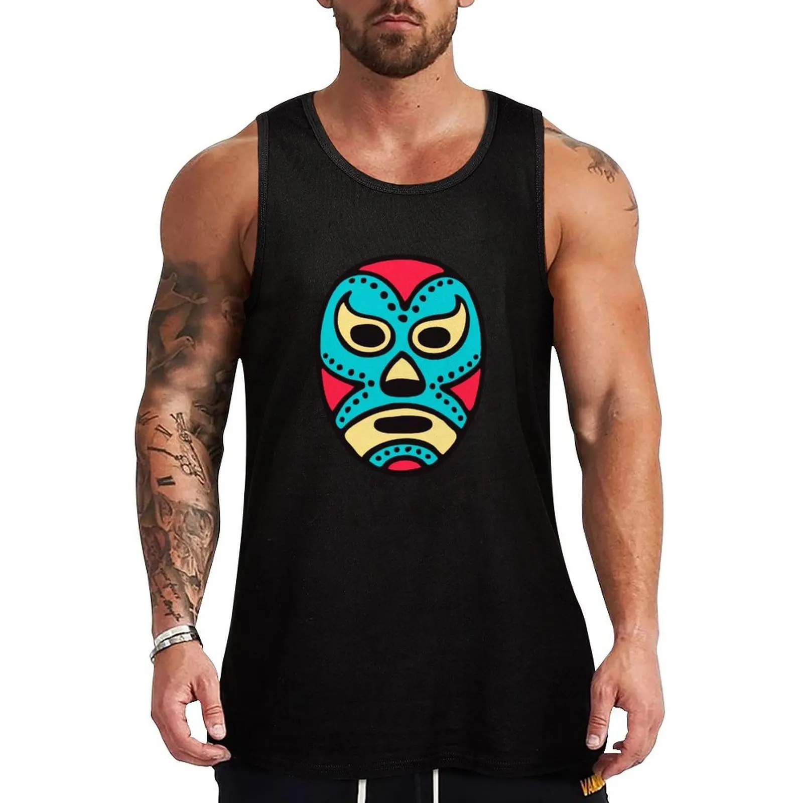 

Mexican Wrestling Mask - Lucha Libre Tank Top Men's t shirt T-shirt male