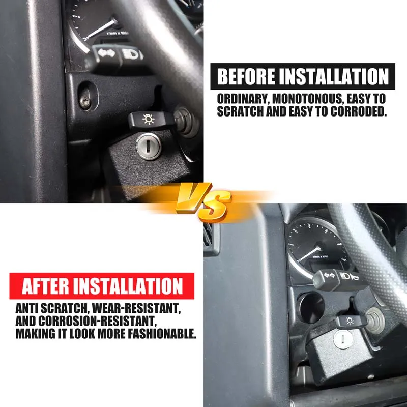 Aluminum Alloy Black For Land Rover Defender 90 110 2004-2018 Car Dashboard Fuse Bolt Knob Cover Car Modification Accessories