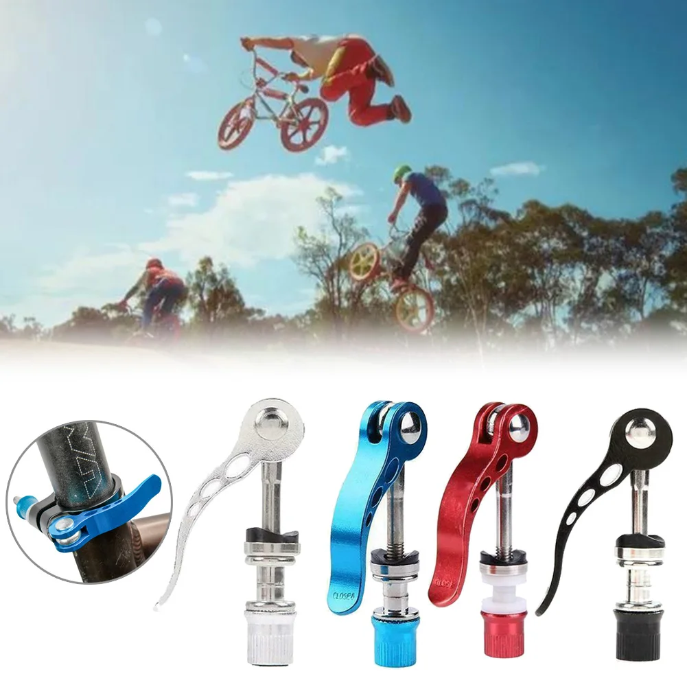 Secure QR Bike Seat Tube Lock, Premium Aluminum Alloy Construction, Easy Seat Height Adjustment, No Tools Needed