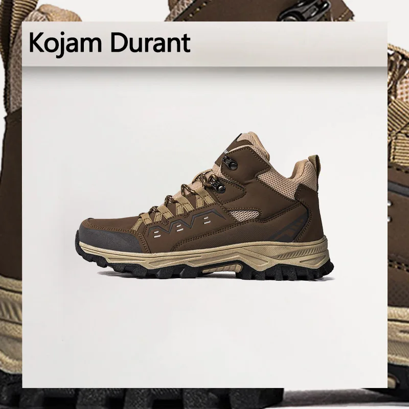 kojam-durant-men's-hiking-oes-2025-autumn-winter-new-sle-outdoor-mountain-climbing-mid-cut-sports-oes-casual-walking-oes