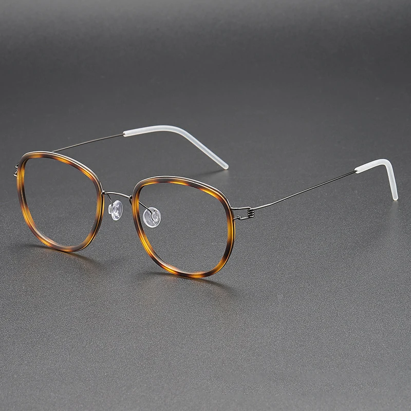 

Denmark Brand Titanium Optical Glasses Frame Men Women Round Screwless Eyewear Ultralight Eyeglasses Handmade Designer Frames
