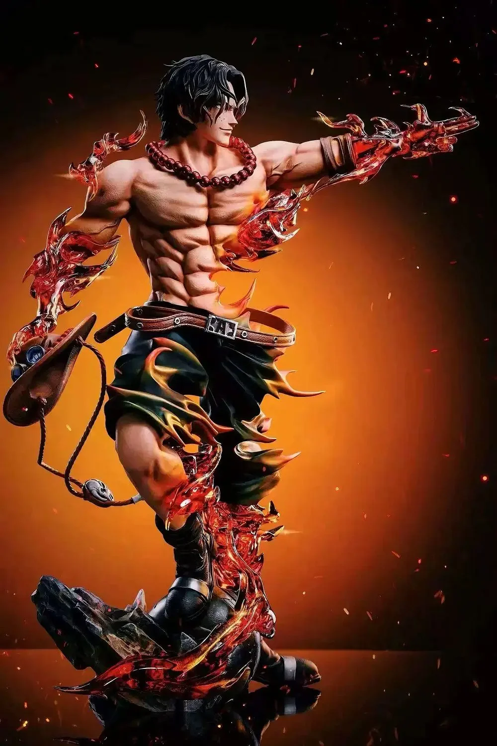 One Piece Ace Anime Figure Portgas·D· Ace Action Figurine Statue Pvc Gk Model Collection Desktop Decoration Toy Birthday Gifts - view 5