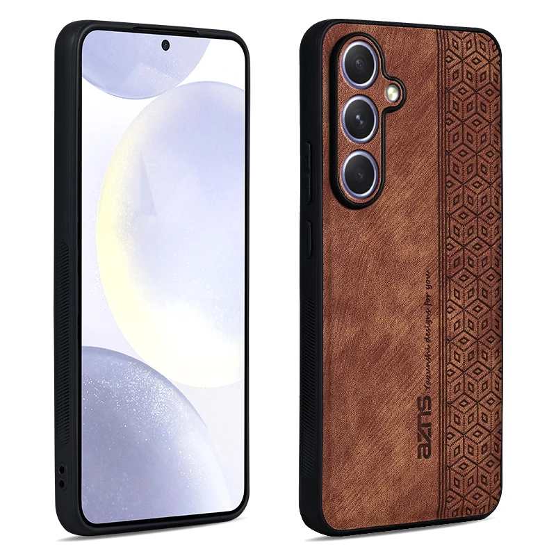 For Samsung Galaxy S25 Чехол для back cover Skin Feel Shockproof Matte Leather Case Soft Funda For Samsung Galaxy S25 PLus Ultra