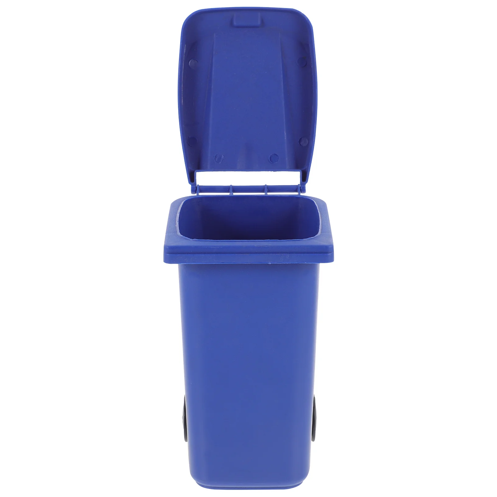 Mini Trash Can Lid Swing Top Small Trash Can Pen Holder Push Vehicles Wastebasket Mini Curbside Vehicle Garbage Bin Tiny Recycle