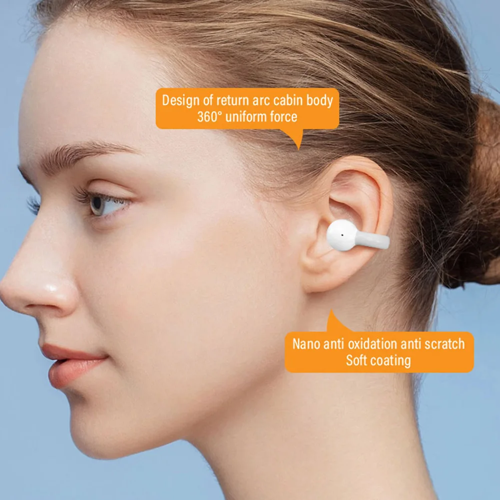 Wireless Earbuds 10MM Dynamic Driver Wireless Earphones with Charging Case Bone Conduction Headset Bluetooth-Compatible