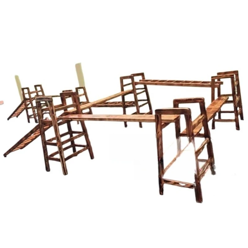 

Ladder climbing frame balance beam slide
