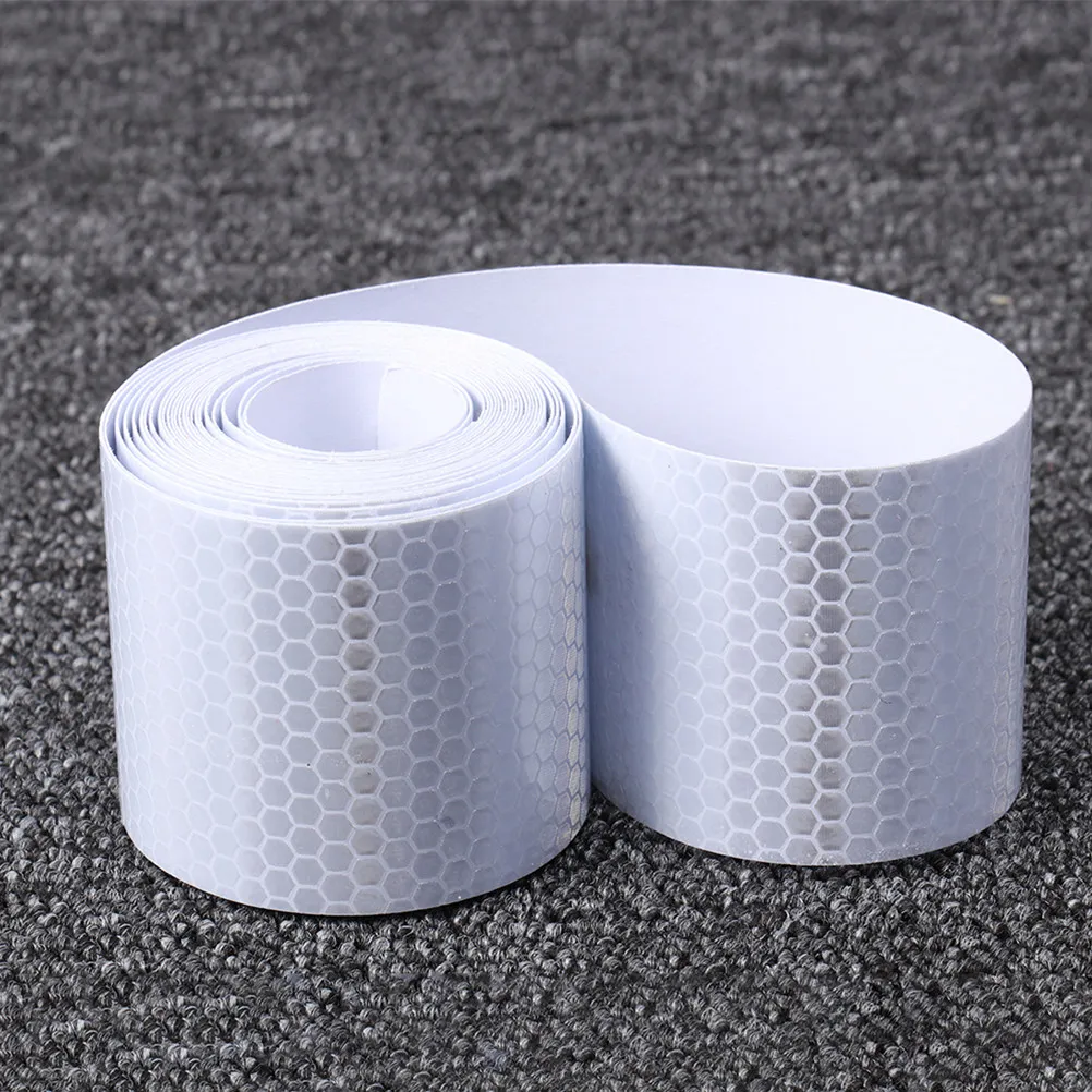 3 Rolls Reflective Tape Self Adhesive High Visibility Safety Warning Tape for Cars Bicycles Railings Guardrails Reflective