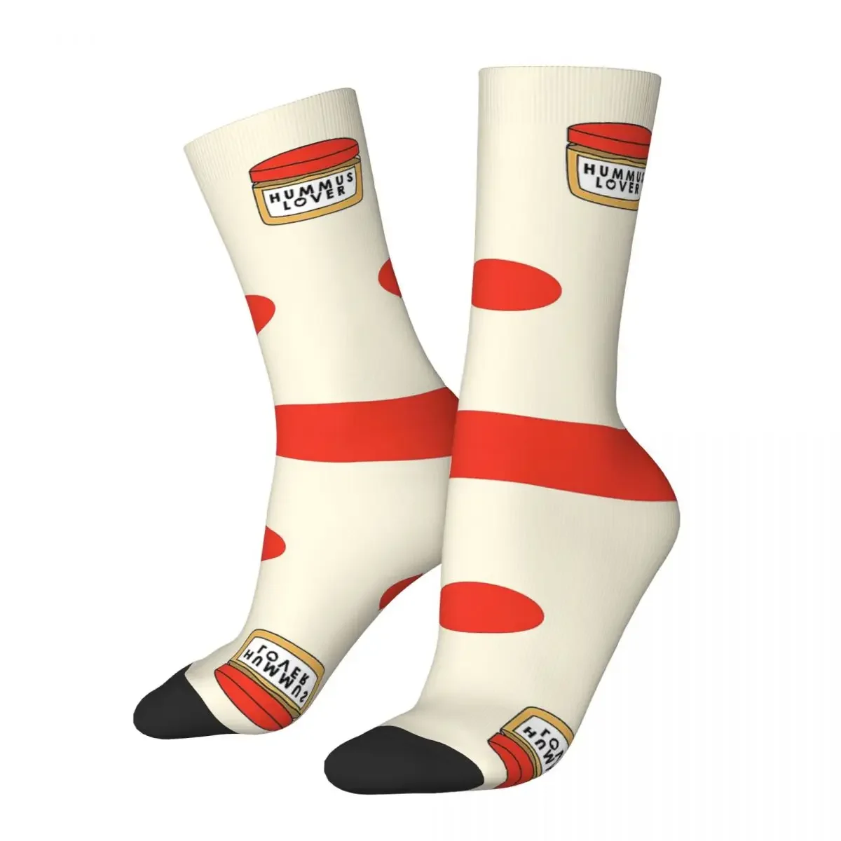 Hummus Lover Socks Harajuku Super Soft Stockings All Season Long Socks Accessories for Man's Woman's Birthday Present