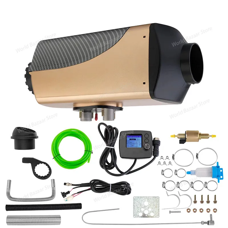 

Автомобильный дизельный воздухонагреватель 24 В, предварительный нагреватель резервуара для воды автофургона, встроенная машина для нагрева воздуха и нагрева воды