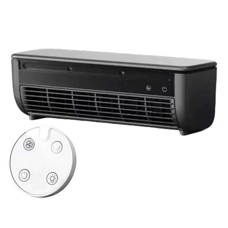 KITCHEN GADGETWall-Mounted Mini Air Cooler Leafless Quick Cooling Fan Conditioner Wireless Quiet Electric With Remote Control