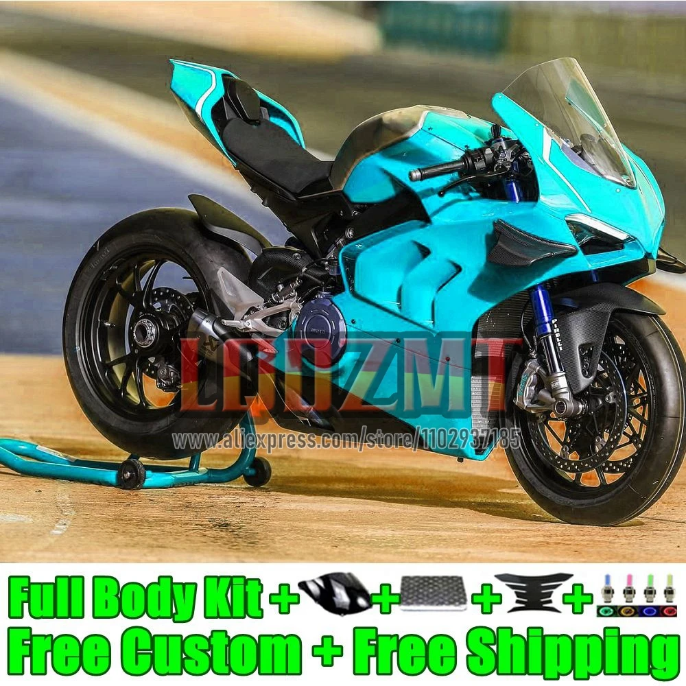 OEM Body 100% Fit For DUCATI Panigale V 4 V4 S R 32No.72 glossy cyan V4S V4R V4-S V4-R 23 24 V-4S 2023 2024 Injection Fairings