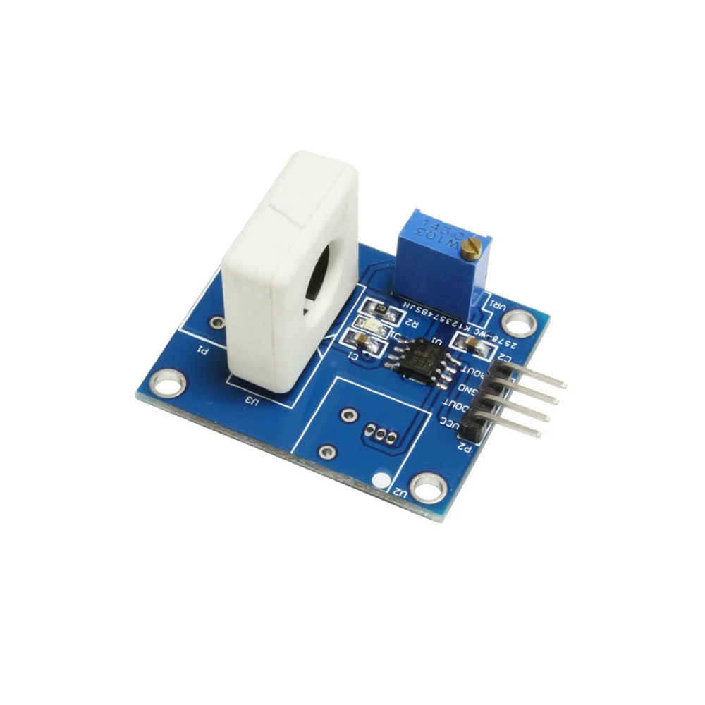 

WCS1800 Hall Current Sensor Module 35A Over-Current Protection ±35A Detection Analog Voltage TTL Output Indicator for MCU DIY