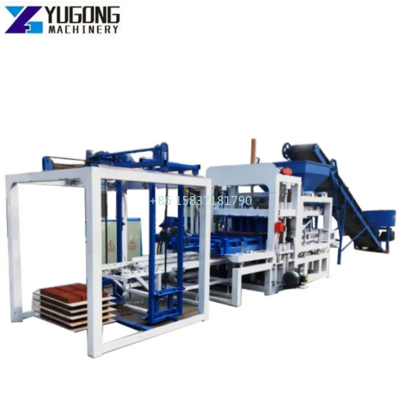Customized Fully Automatic Brick Making Machine Concrete Block Making Machine Rotary Road Paving Brick Making Machine for Ghana