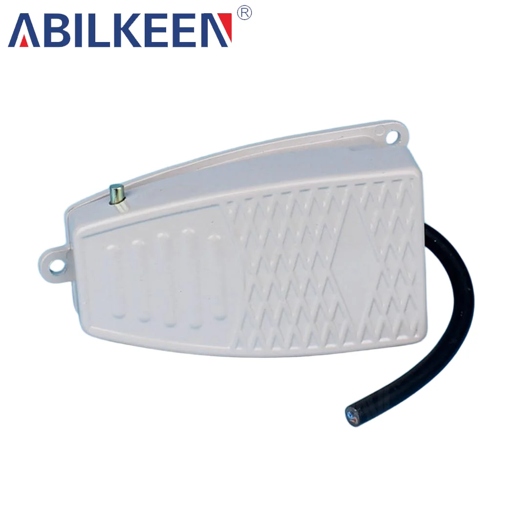 ABILKEEN Aluminum Foot Pedal Switch SPDT 5A-15A 250V - Momentary Control for Spot Welding Machine, Anti-Slip Metal Shell 1NO1NC