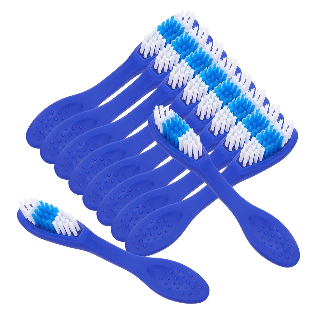 

20pcs Prison Toothbrush Short Handle Mini Toothbrush Soft Bristles Travel Dental Brush For Teeth Cleaning Jewelry Thumbprint