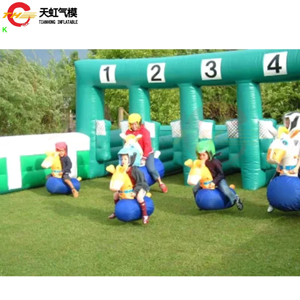 8x6m Inflatable Derby Pony Horses race big inflatable derby court for inflatable horses racing