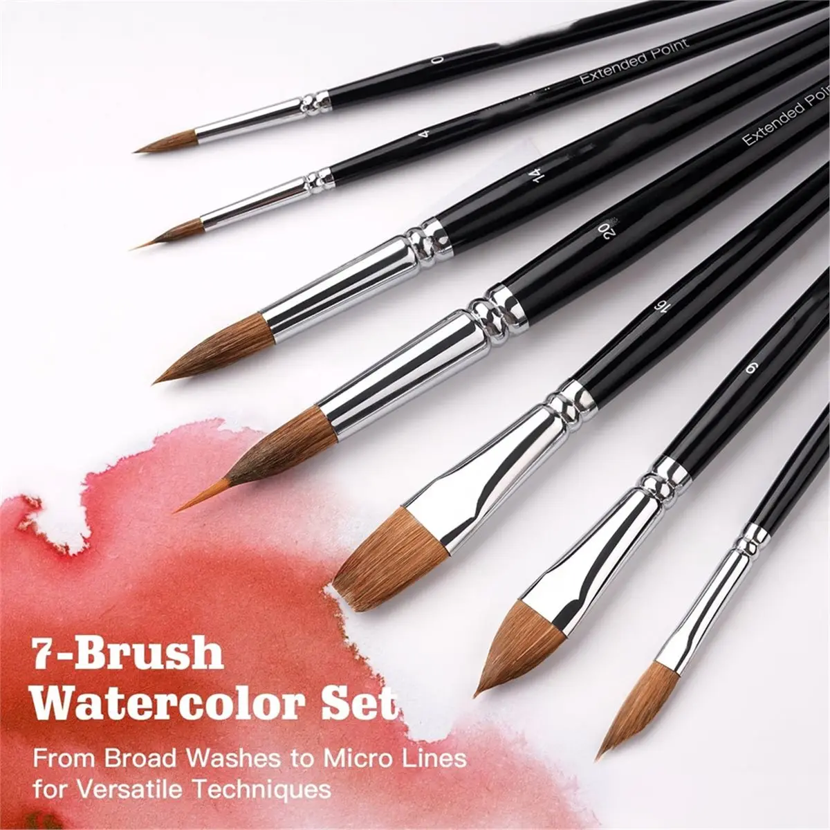 

Watercolor Brush Set 7pcs Professional Sable Paint similar with 1005011960146036 Popular in Ru