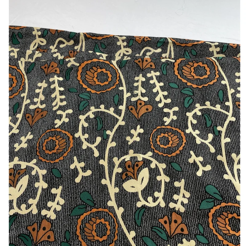 

Colorful floral cartoon jacquard polyester fabric for waistcoat, handcrafted diy fabric