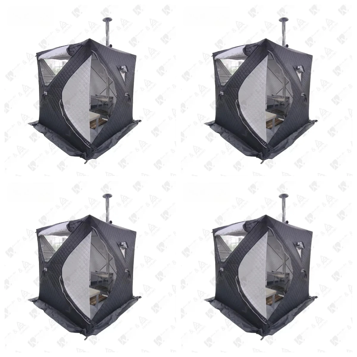 Manufacturer Ice Fishing Tent Winter Thickened with Sauna Stove Waterproof Outdoor Portable Sauna Tent