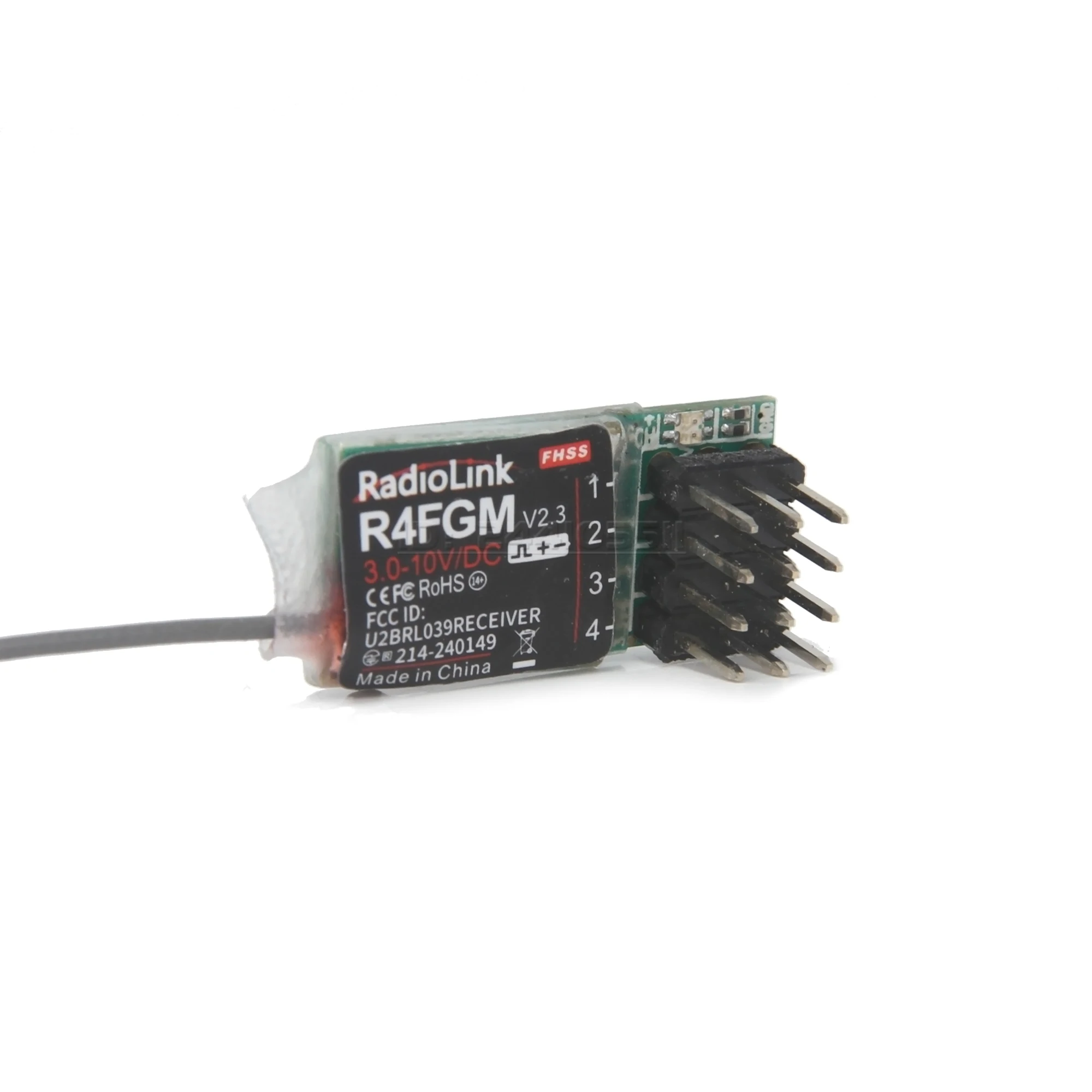 Radiolink R4FGM V2.3 4CH 2.4G Gyro Mini Receiver for RC Car Boat Airplane RC4GS/RC6GS//RC4G/T8FB/T8S/RC8X Transmitter Toy Parts view 3