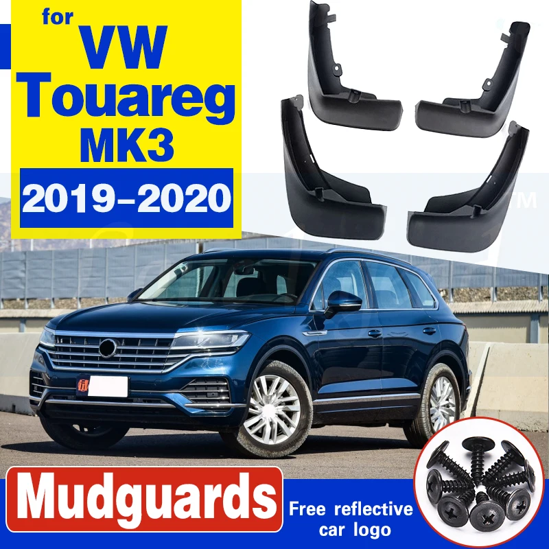 

For VW Volkswagen Touareg 3 MK3 2019 2020 Molded Mud Flaps Mudguards Mudflaps Splash Guards Front Rear Car Styling Front Rear