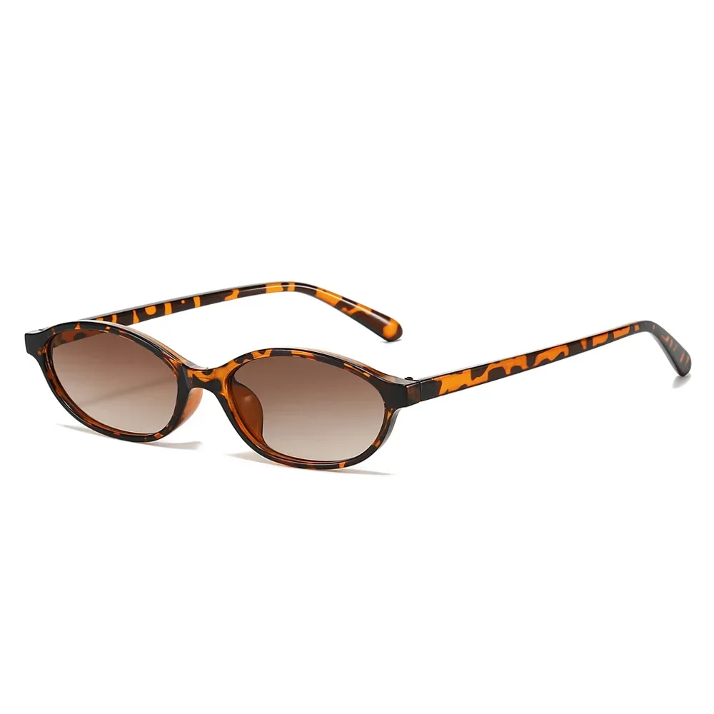 Retro Oval Cat Eye Sunglasses Women Y2K Small Narrow Shades UV400 NULOOQ Retro Oval Cat Eye Sunglasses for Women Y2k Trendy  main image 2