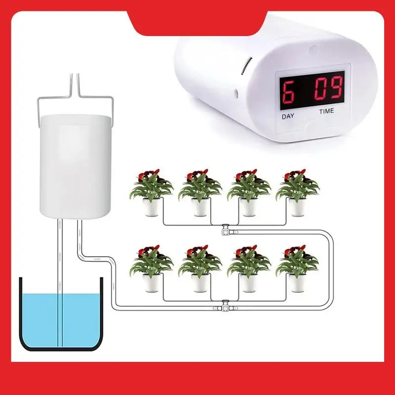 16 Heads Automatic Plant Flower Watering Pump Accsesories Plants Sprinkler Drip Irrigation Device Water System Kit