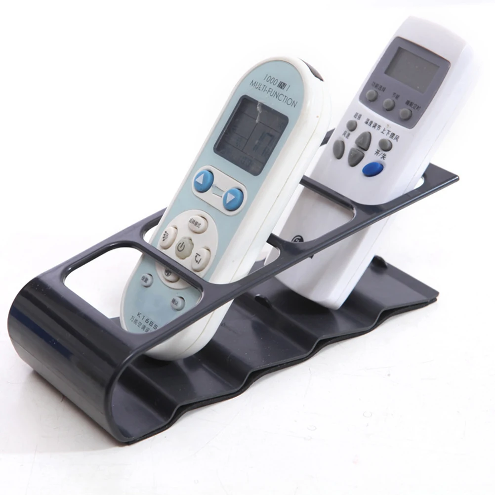 

Remote Control Storage Rack for 4 Organizers Metal Stand Anti Slipping Wrinkled Bottom Durable Holder Archive Box