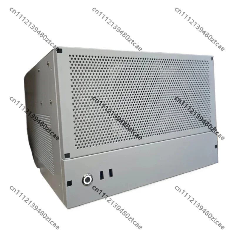 8-Drive NAS Chassis, Black ATX Mid Tower Storage Case, Computer Housing Compatible with ATX Power Supply