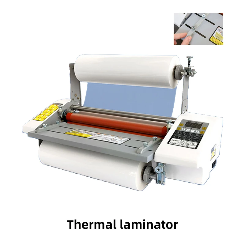 Film Laminating Machine Cold And Hot Roller Laminating  Four Roller  Fully Automatic Adjustable Speed Thermosensitive Laminating