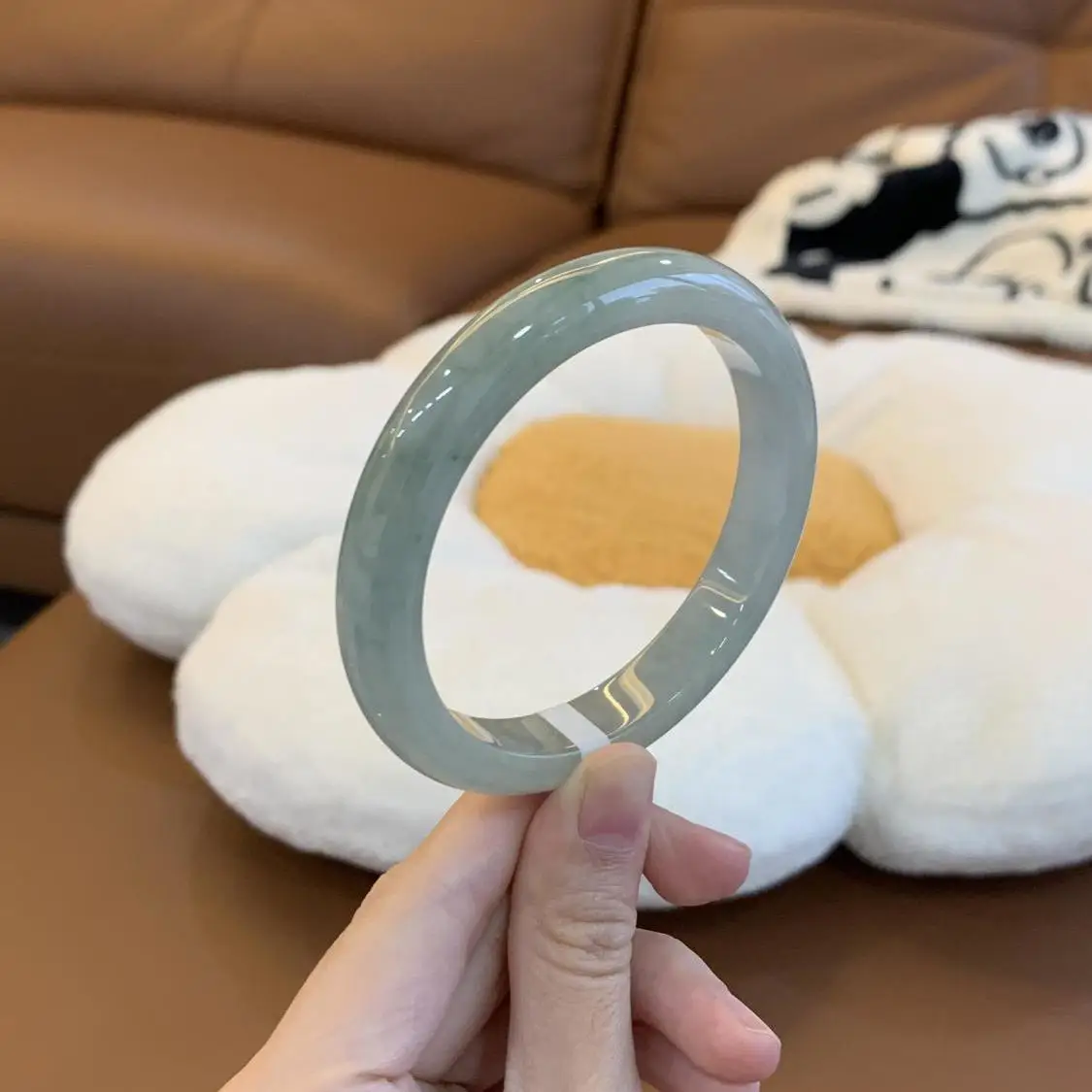 حقيقية الطبيعية الأبيض الأخضر اليشم الإسورة سوار الصينية منحوتة باليد موضة حلية مجوهرات اكسسوارات تميمة هدايا الرجال النساء #5