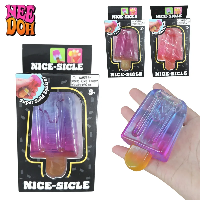 

1/3pcs Ice Cream Nice Cube Squishy Squeeze Blind Box Sensory Fidget Toy Portable Stress Relief for Office Home