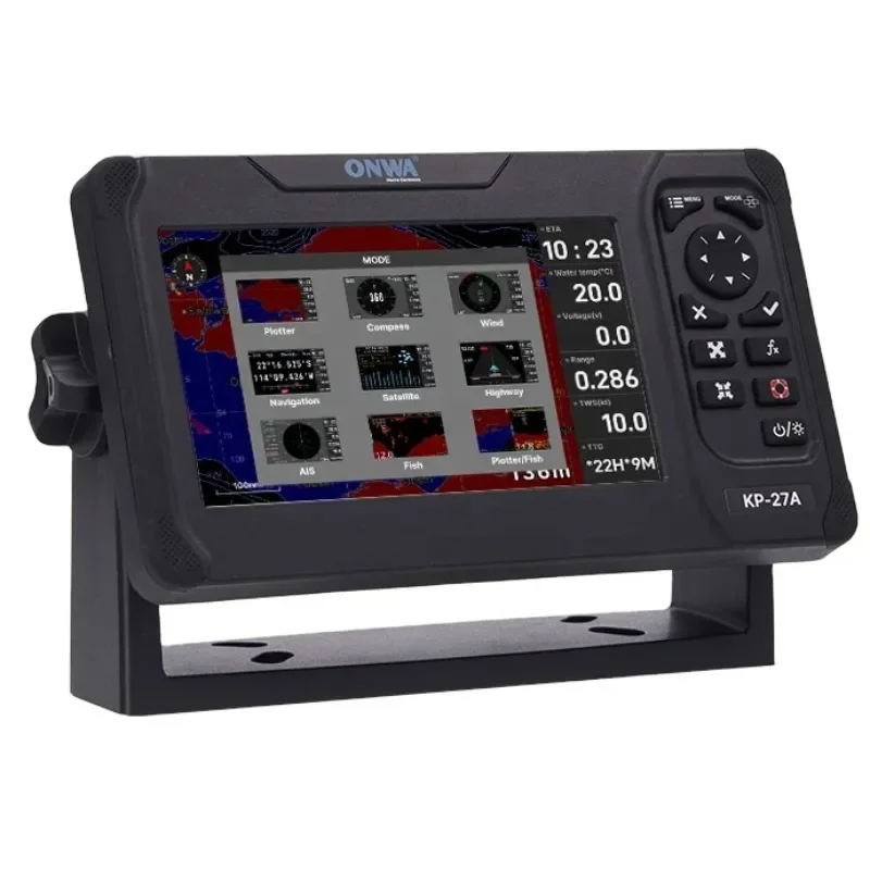 متوفر في المخزون جديد ONWA KP-25A 5 بوصة Marine GPS Chart Plotter مع جهاز إرسال واستقبال من الفئة B + AIS