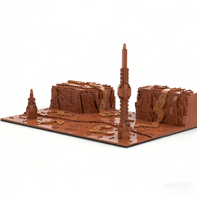 1187pcs MOC Geonosis Diorama Star Battle Model Building Blocks Construction Idea Toys Creative Education Festival Gifts Brick view 3