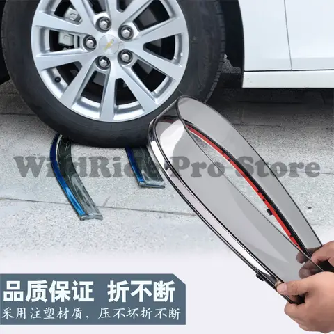 1 set 3D Stainless Steel Rain Guards for Ford Focus Fiesta Mondeo Focus Kuga Taurus 10 best sales ford fiesta 2019 accessories - №9