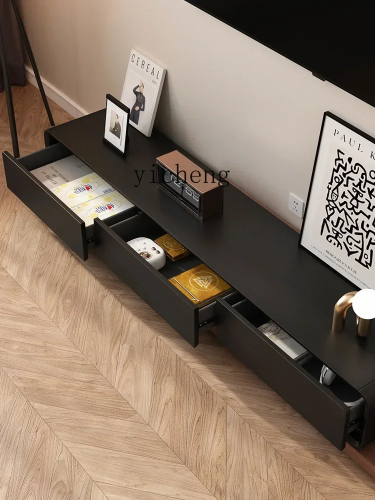 c9.21-Mid-Ancient TV Cabinet Living Room Home Combined Tea Table Retro Minimalist Floor Cabinet