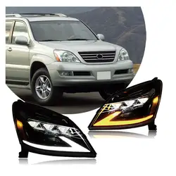 LED headlights for Lexus GX470 2003-2009 Start up Animation Sequential Turn Light Passenger