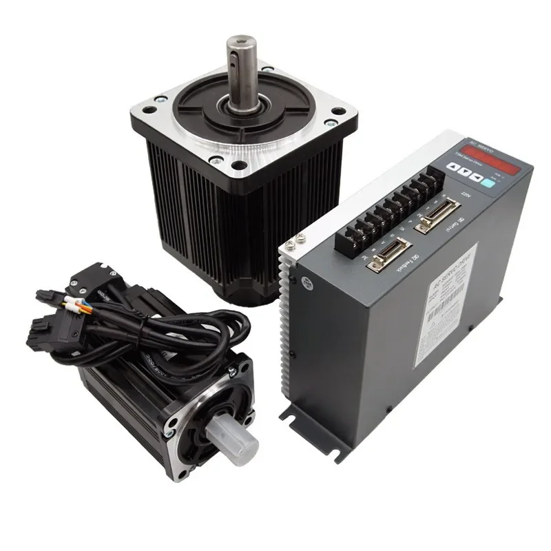 FLIER 220v 380v ac servo motor PMSM high torque 2.2 kw 3.8KW permanent magnet servo ac motors driver kit