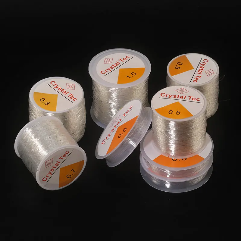 0,5–1,0 mm Perlenfaden für DIY-Schmuckherstellung, Zubehör, Stretchschnüre, Schnur, Faser, Bastellinie, elastische Schnur, Rocailles, Faden – Detail 3